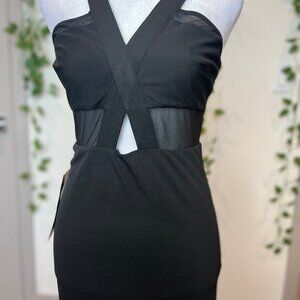 NWT Bebe Black Cutout Dress Size Small